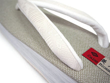 画像をギャラリービューアに読み込む, カレンブロッソ 草履 単品 M グリーン ベージュ 土台 アイボリー 博多織 鼻緒 レディース カフェ草履 菱屋 Calen Blosso ゾウリ カフェぞうり 女性用 カジュアル 日本製 履物 着物 きもの 和装小物