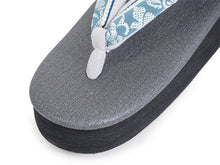 画像をギャラリービューアに読み込む, カレンブロッソ 草履 単品 M ダークグレー 土台 深青 博多織 鼻緒 レディース カフェ草履 菱屋 Calen Blosso ゾウリ カフェぞうり 女性用 カジュアル 日本製 履物 着物 きもの 和装小物