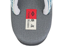 画像をギャラリービューアに読み込む, カレンブロッソ 草履 単品 M ダークグレー 土台 深青 博多織 鼻緒 レディース カフェ草履 菱屋 Calen Blosso ゾウリ カフェぞうり 女性用 カジュアル 日本製 履物 着物 きもの 和装小物