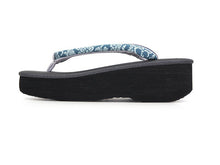 画像をギャラリービューアに読み込む, カレンブロッソ 草履 単品 M ダークグレー 土台 深青 博多織 鼻緒 レディース カフェ草履 菱屋 Calen Blosso ゾウリ カフェぞうり 女性用 カジュアル 日本製 履物 着物 きもの 和装小物