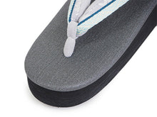 画像をギャラリービューアに読み込む, カレンブロッソ 草履 単品 M ダークグレー 土台 水色 灰紫 博多織 鼻緒 レディース カフェ草履 菱屋 Calen Blosso ゾウリ カフェぞうり 女性用 カジュアル 日本製 履物 着物 きもの 和装小物