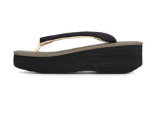 画像をギャラリービューアに読み込む, カレンブロッソ 草履 単品 M ブラウン 土台 黒 博多織 鼻緒 レディース カフェ草履 菱屋 Calen Blosso ゾウリ カフェぞうり 女性用 カジュアル 日本製 履物 着物 きもの 和装小物