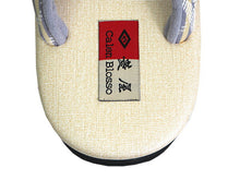 画像をギャラリービューアに読み込む, 草履 カレンブロッソ L ライトベージュ 土台 イエロー グレー 博多織 鼻緒 足が痛くなりにくい 歩きやすい レディース 女性 着物 和装 Calen Blosso