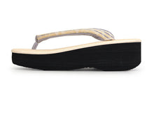 画像をギャラリービューアに読み込む, 草履 カレンブロッソ L ライトベージュ 土台 イエロー グレー 博多織 鼻緒 足が痛くなりにくい 歩きやすい レディース 女性 着物 和装 Calen Blosso