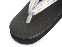 画像をギャラリービューアに読み込む, カレンブロッソ 草履 単品 L カーキグリーン 土台 イエロー グレー 博多織 鼻緒 レディース カフェ草履 菱屋 Calen Blosso ゾウリ カフェぞうり 女性用 カジュアル 日本製 履物 着物 きもの 和装小物