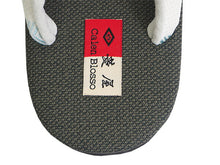 画像をギャラリービューアに読み込む, 草履 カレンブロッソ L カーキグリーン 土台 オフホワイト 水色 博多織 鼻緒 足が痛くなりにくい 歩きやすい レディース 女性 着物 和装