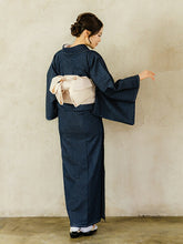 画像をギャラリービューアに読み込む, デニム着物 レディース ネイビー M L サイズ カジュアル着物 綿 無地 デニム 着物 普段着 おしゃれ 和装 和服