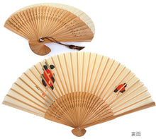 画像をギャラリービューアに読み込む, 扇子 女性用 シルク扇子 かわいい 竹久夢二 レディース レトロ 夏 タッセルつき 母の日 ギフト プレゼント