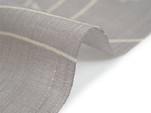 画像をギャラリービューアに読み込む, 着物 洗える着物 反物 夏用 紗 単衣 セミオーダー 仕立て付 灰紫色 線 ライン アヤメ 菖蒲 パープル レディース XS S M L XL 仕立て込み 小紋 カジュアル お洒落着 夏 夏物 夏着物 和つう watuu 新品 販売 購入