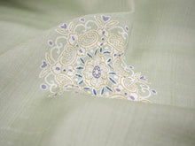 画像をギャラリービューアに読み込む, 着物 洗える着物 反物 夏用 紗 単衣 セミオーダー 仕立て付 薄抹茶 華紋 飛び柄 グリーン レディース XS S M L XL 仕立て込み 小紋 カジュアル お洒落着 夏 夏物 夏着物 和つう watuu 新品 販売 購入 和装 和服