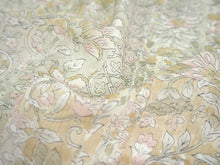 画像をギャラリービューアに読み込む, 着物 洗える着物 反物 夏用 紗 単衣 セミオーダー 仕立て付 ベージュ 花更紗 レディース XS S M L XL 仕立て込み 小紋 カジュアル お洒落着 夏 夏物 夏着物 和つう watuu 新品 販売 購入 和装 和服 きもの 羽織
