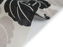 画像をギャラリービューアに読み込む, 着物 洗える着物 反物 夏用 紗 単衣 セミオーダー 仕立て付 グレー 黒 葉 灰色 レディース XS S M L XL 仕立て込み 小紋 カジュアル お洒落着 夏 夏物 夏着物 和つう watuu 新品 販売 購入 和装 和服 きもの