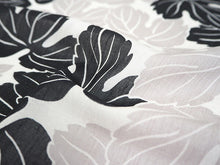 画像をギャラリービューアに読み込む, 着物 洗える着物 反物 夏用 紗 単衣 セミオーダー 仕立て付 グレー 黒 葉 灰色 レディース XS S M L XL 仕立て込み 小紋 カジュアル お洒落着 夏 夏物 夏着物 和つう watuu 新品 販売 購入 和装 和服 きもの