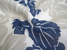 画像をギャラリービューアに読み込む, 着物 洗える着物 反物 夏用 紗 単衣 セミオーダー 仕立て付 グレー 藍 葉 灰色 ブルー レディース XS S M L XL 仕立て込み 小紋 カジュアル お洒落着 夏 夏物 夏着物 和つう watuu 新品 販売 購入 和装 和服