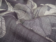 画像をギャラリービューアに読み込む, 着物 洗える着物 反物 夏用 紗 単衣 セミオーダー 仕立て付 焦げ茶 百合 ブラウン 花 ゆり レディース XS S M L XL 仕立て込み 小紋 カジュアル お洒落着 夏 夏物 夏着物 和つう watuu 新品 販売 購入 和装 和