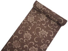 画像をギャラリービューアに読み込む, 着物 洗える着物 反物 夏用 紗 単衣 セミオーダー 仕立て付 茶色 花柄 ブラウン レディース XS S M L XL 仕立て込み 小紋 カジュアル お洒落着 夏 夏物 夏着物 和つう watuu 新品 販売 購入 和装 和服 きもの