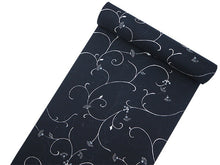 画像をギャラリービューアに読み込む, 着物 洗える着物 反物 夏用 紗 単衣 セミオーダー 仕立て付 黒 花唐草 ブラック 白 ホワイト レディース XS S M L XL 仕立て込み 小紋 カジュアル お洒落着 夏 夏物 夏着物 和つう watuu 新品 販売 購入 和装