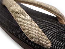 画像をギャラリービューアに読み込む, 草履 チャコールグレー 土台 ベージュ 鼻緒 ウレタン 和紙織 カジュアル 普段 履き おしゃれ 通年用 大人 レディース 女性 痛くない 日本製