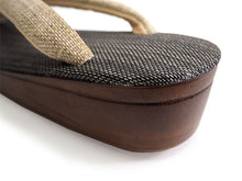 画像をギャラリービューアに読み込む, 草履 チャコールグレー 土台 ベージュ 鼻緒 ウレタン 和紙織 カジュアル 普段 履き おしゃれ 通年用 大人 レディース 女性 痛くない 日本製