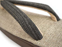 画像をギャラリービューアに読み込む, 草履 ベージュ 土台 チャコールグレー 鼻緒 和紙織 カジュアル 普段 履き おしゃれ 通年用 大人 レディース 女性 痛くない 日本製