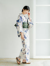 画像をギャラリービューアに読み込む, 浴衣セット レディース 白地菊尽くし カーキ 兵児帯 セット へこ帯 浴衣 セット 2023 夏祭り 花火大会 ビアガーデン 夏 お出かけ おしゃれ レディースファッション