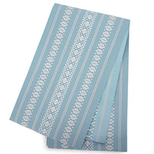 画像をギャラリービューアに読み込む, 浴衣セット レディース 白地菊尽くし 浴衣 ブルー地献上柄 帯 セット 単衣帯 変わり織生地 花火大会 夏祭り ビアガーデン 夏 お出かけ 和装 和服 レディースファッション 2023