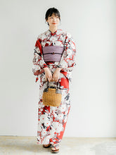 画像をギャラリービューアに読み込む, 浴衣セット レディース 渋赤地菊尽くし 渋紫 兵児帯 セット へこ帯 浴衣 セット 2023 夏祭り 花火大会 ビアガーデン 夏 お出かけ おしゃれ レディースファッション