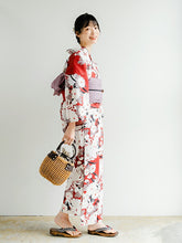 画像をギャラリービューアに読み込む, 浴衣セット レディース 渋赤地菊尽くし 渋紫 兵児帯 セット へこ帯 浴衣 セット 2023 夏祭り 花火大会 ビアガーデン 夏 お出かけ おしゃれ レディースファッション