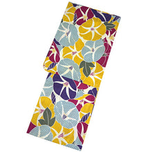 画像をギャラリービューアに読み込む, 浴衣セット レディース 生成り地カラフル朝顔 濃紫 兵児帯 セット へこ帯 浴衣 セット 2023 夏祭り 花火大会 ビアガーデン 夏 お出かけ おしゃれ レディースファッション