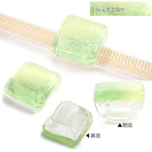 画像をギャラリービューアに読み込む, 帯留 三分紐 2点セット ガラス 正絹 無地 帯留め おびどめ 帯飾り 帯締め 組紐 平組 おびじめ 日本製 カラフル 小紋 浴衣 ゆかた 紬 着物 袷 単衣 和装 アクセサリー