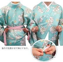 画像をギャラリービューアに読み込む, コーリンベルトしっかり M L ピンク ホワイト 着物ベルトと胸紐が合体 胸元の綺麗な着付けの必需品 ゴムで楽ちん 胸元の着付けのお悩み解決 着付け小物 和装 和服 着物 日本製