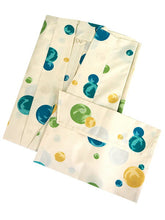 画像をギャラリービューアに読み込む, 雨コート 着物用 レインコート 道中衿 レディース クリームベージュ 水玉 柄 みすゞうた Lサイズ相当 携帯ポーチ付き 雨具 かっぱ  雨の日 ワンピースタイプ 一部式 撥水加工 和服 丈長 送料無料