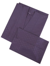 画像をギャラリービューアに読み込む, 雨コート 着物用 レインコート 道中衿 レディース 紫 斜め格子地紋 無地 XL LLサイズ相当 携帯ポーチ付き 雨具 かっぱ  雨の日 ワンピースタイプ 一部式 撥水加工 和服 丈長 送料無料