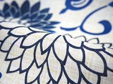 画像をギャラリービューアに読み込む, 浴衣セット レディース 生成りベージュ地猫花唐草 ネイビー 濃紺 兵児帯 セット へこ帯 浴衣 セット 2023 夏祭り 花火大会 ビアガーデン 夏 お出かけ おしゃれ レディースファッション