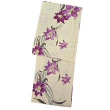 画像をギャラリービューアに読み込む, 浴衣セット レディース 生成りベージュ地百合 カーキグリーン 兵児帯 セット へこ帯 浴衣 セット 2023 夏祭り 花火大会 ビアガーデン 夏 お出かけ おしゃれ レディースファッション