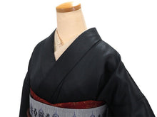 画像をギャラリービューアに読み込む, 洗える着物 レザー 単衣 カジュアル 仕立て上がり 単品 黒 無地 女性 レディース 和装 和服 きもの プレタ 春 秋 冬 合皮 フェイクレザー きもの かっこいい 普段着 ポリエステル