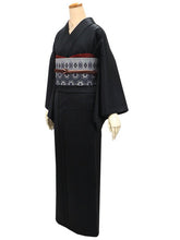 画像をギャラリービューアに読み込む, 洗える着物 レザー 単衣 カジュアル 仕立て上がり 単品 黒 無地 女性 レディース 和装 和服 きもの プレタ 春 秋 冬 合皮 フェイクレザー きもの かっこいい 普段着 ポリエステル