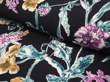 画像をギャラリービューアに読み込む, 洗える着物 袷 仕立て上がり 単品 黒地 花柄 百華 女性 レディース 和装 和服 きもの カジュアル プレタ 春 秋 冬 きもの かわいい 普段着 ポリエステル