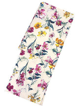 画像をギャラリービューアに読み込む, 洗える着物 袷 仕立て上がり 単品 ライトベージュ地 ピンク 花柄 百華 女性 レディース 和装 和服 きもの カジュアル プレタ 春 秋 冬 きもの かわいい 普段着 ポリエステル