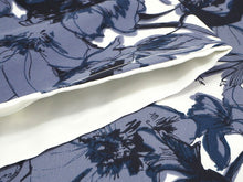 画像をギャラリービューアに読み込む, 洗える着物 袷 仕立て上がり 単品 オフホワイト地 ブルーグレー 花柄 百華 女性 レディース 和装 和服 きもの カジュアル プレタ 春 秋 冬 きもの かわいい 普段着 ポリエステル