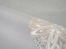 画像をギャラリービューアに読み込む, 洗える着物 袷 小紋 フリーサイズ 仕立て上がり 単品 グレー 華紋 レトロ 女性 レディース 着物 和装 和服 きもの プレタ モダン カジュアル 普段着