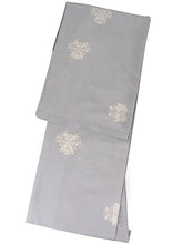 画像をギャラリービューアに読み込む, 洗える着物 袷 小紋 フリーサイズ 仕立て上がり 単品 グレー 華紋 レトロ 女性 レディース 着物 和装 和服 きもの プレタ モダン カジュアル 普段着