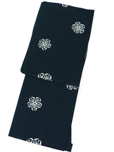 画像をギャラリービューアに読み込む, 洗える着物 袷 小紋 Mサイズ 仕立て上がり 単品 濃紺 華紋 レトロ 女性 レディース 着物 和装 和服 きもの プレタ モダン カジュアル 普段着