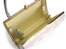 画像をギャラリービューアに読み込む, 草履バッグセット 礼装 留袖用 渋ピンク 花繋ぎ柄 長方形 ハンドバッグ シルバー フリー サイズ 正絹 佐賀錦 フォーマル 訪問着 色無地 和装小物 草履 バッグ セット 結婚式 披露宴 園遊会 卒業式 入学式 女性 レディース 日本製