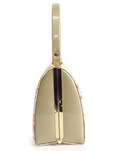 画像をギャラリービューアに読み込む, 草履バッグセット 礼装 留袖用 ライトベージュ地 立涌 花 鶴 ハンドバッグ ゴールド フリー サイズ 正絹 佐賀錦 フォーマル 訪問着 色無地 和装小物 草履 バッグ セット 結婚式 披露宴 園遊会 卒業式 入学式 女性 レディース 日本製