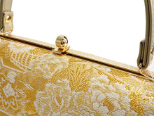 画像をギャラリービューアに読み込む, 草履バッグセット 礼装 留袖用 ゴールド地 四季の花 牡丹 菊 桜 梅 ハンドバッグ ゴールド フリー サイズ 正絹 佐賀錦 フォーマル 訪問着 色無地 和装小物 草履 バッグ セット 結婚式 披露宴 園遊会 卒業式 入学式 女性 レディース 日本製