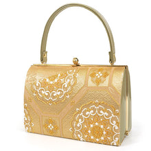 画像をギャラリービューアに読み込む, 草履バッグセット 礼装 留袖用 ゴールド地 華紋 花菱 長方形 ハンドバッグ ゴールド フリー サイズ 正絹 佐賀錦 フォーマル 訪問着 色無地 和装小物 草履 バッグ セット 結婚式 披露宴 園遊会 卒業式 入学式 女性 レディース 日本製