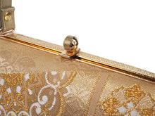 画像をギャラリービューアに読み込む, 草履バッグセット 礼装 留袖用 ゴールド地 華紋 花菱 長方形 ハンドバッグ ゴールド フリー サイズ 正絹 佐賀錦 フォーマル 訪問着 色無地 和装小物 草履 バッグ セット 結婚式 披露宴 園遊会 卒業式 入学式 女性 レディース 日本製