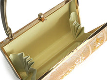 画像をギャラリービューアに読み込む, 草履バッグセット 礼装 留袖用 ゴールド地 華紋 花菱 長方形 ハンドバッグ ゴールド フリー サイズ 正絹 佐賀錦 フォーマル 訪問着 色無地 和装小物 草履 バッグ セット 結婚式 披露宴 園遊会 卒業式 入学式 女性 レディース 日本製
