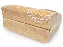 画像をギャラリービューアに読み込む, 草履バッグセット 礼装 留袖用 ゴールド地 華紋 花菱 長方形 ハンドバッグ ゴールド フリー サイズ 正絹 佐賀錦 フォーマル 訪問着 色無地 和装小物 草履 バッグ セット 結婚式 披露宴 園遊会 卒業式 入学式 女性 レディース 日本製